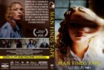 Movie poster for Man Finds Tape, showing a frightened girl on the left and a blurred blonde woman on the right, with the vertical title along the spine.