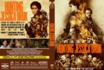 DVD cover for 'Hunting Jessica Brock' with a collage of armed characters, flames, and the orange title on the front; tagline reads 'Don't wound what you can't kill'.