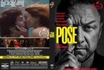 Two-film DVD cover: left side features a collage with a kissing couple and movie stills; right side shows a black-and-white poster with a close-up of a man's face and the word POSE in large yellow letters.