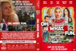 DVD cover for Oh, What Fun! with a bright red background, featuring people in festive attire and bold white title text.