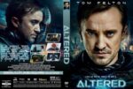 Dual-panel DVD cover for Altered: left panel shows a man in a sci-fi scene with a helmet; right panel features Tom Felton's close-up portrait.