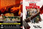 Front cover of Hell of a Summer DVD: bold red title with a group of teens and a bloody axe in the foreground against a white background.
