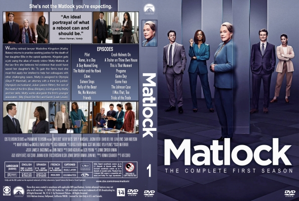 Matlock (2025) Complete 1st Season DVD