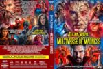 Front and back cover of Doctor Strange in the Multiverse of Madness DVD, featuring a character collage and bold title art.