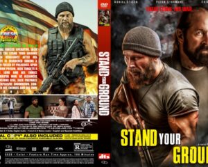 Front cover of Stand Your Ground DVD: two rugged men with rifles, bold yellow title Stand Your Ground on a dark background.