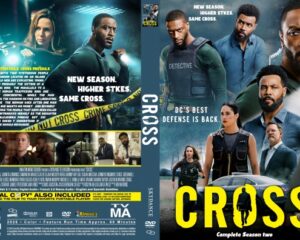DVD cover art for Cross: Complete Season Two, featuring a group of detectives and a car, with the bold yellow title CROSS on the right.