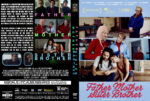 Collage-style DVD cover for 'Father Mother Sister Brother' showing a black text-heavy synopsis on the left and a blue-tinted cast collage on the right with award icons at the top.
