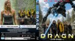 Dragon Blu-ray case with a large robotic warrior and a team of adventurers in yellow jackets in a forest backdrop; title DRAGON in gold at bottom.