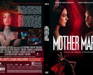 Front and back DVD cover for 'Mother Mary': two women in profile against a dark red backdrop; bold white title dominates the front.