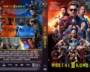 Front cover: collage of Mortal Kombat characters in battle poses with the title 'Mortal Kombat II' and fiery background; action-packed poster.