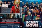 Front cover of the Scary Movie DVD: collage of spoof horror characters and the bold Scary Movie title in red and white.