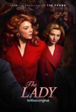 Poster for The Lady (Britbox Original): two women in red coats among a crowd, with 'The Lady' title and 'britbox original' text.