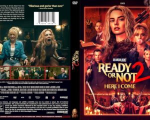 Front cover of Ready or Not 2: Here I Come DVD featuring a red-black horror collage and the movie title prominent in gold.
