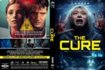 Two-panel DVD cover: left sci‑fi poster with a biohazard sign; right The Cure poster with a screaming woman and yellow title.