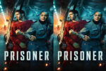 Action-packed poster: a man in a red shirt and a police officer in blue lean against a damaged vehicle amid flames and neon lighting, with 'DISORDER' text at the bottom.
