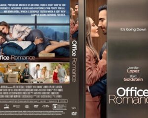DVD cover for Office Romance featuring a couple embracing on the front, with a collage of scenes and the title on the back/spine.
