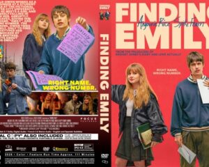 DVD cover for Finding Emily featuring a teenage girl and boy against a bold red background, with the film title prominently displayed.