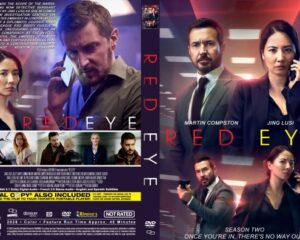 Red Eye: Season Two DVD cover featuring two leads in a neon-lit background with several smaller stills along the bottom edge and the red title text RED EYE.