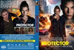 Front DVD cover: Mila Jovovich pointing a gun amid explosions in a city street, with the word 'PROTECTOR' in bold yellow at the bottom; intense action look.