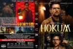 Front and back DVD cover for the film 'Hokum' starring Adam Scott; front shows the bearded man in glasses with eerie creatures, bold title 'HOKUM'; back includes cast, synopsis text, and DVD details.